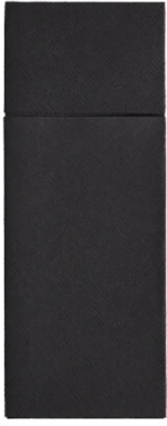 Product foto van Servetten airlaid zwart met bestekvouw set van 480