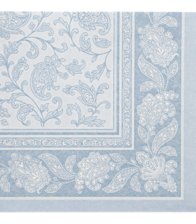 Product foto van Servetten arctisch blauw 40x40cm set van 50 Ornaments