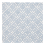 Product foto van Servetten arctisch blauw "Circle Flowers" set van 50 Royal Collection