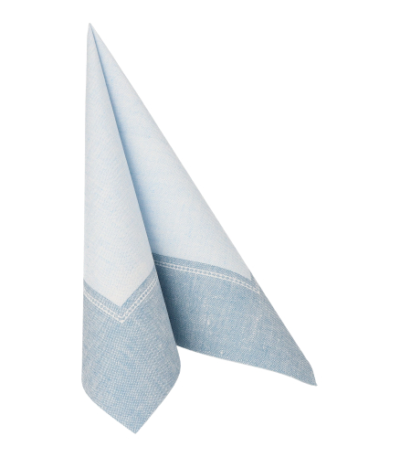 Product foto van Servetten arctisch blauw Linum set van 20