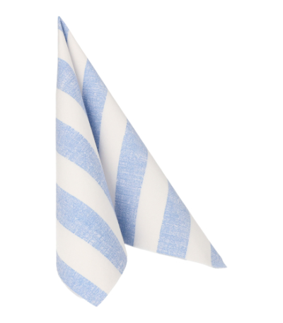 Product foto van Servetten blauw 40x40cm ROYAL Collection set van 20 Lines