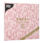 Product foto van Servetten bordeaux Damascato set van 20 ROYAL Collection