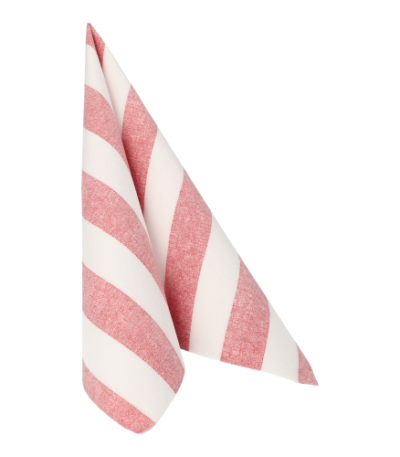 Product foto van Servetten bordeaux "Lines" 40x40cm 20 stuks