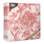 Product foto van Servetten bordeaux Rose set van 50 Royal Collection