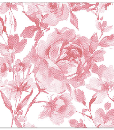 Product foto van Servetten bordeaux Rose set van 50 Royal Collection