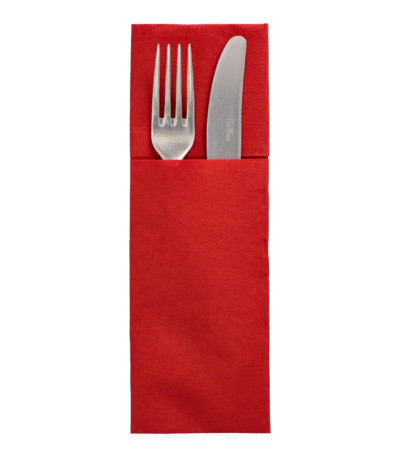 Product foto van Servetten bordeaux met bestekvouw set van 50 48x30cm Daily Collection