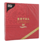 Product foto van Servetten bordeaux set van 20 Ornaments