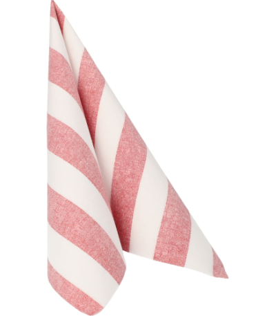 Product foto van Servetten bordeaux set van 50 40x40cm ROYAL Collection Lines