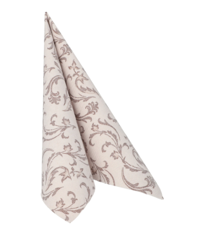 Product foto van Servetten bruin Damascato set van 50 ROYAL Collection