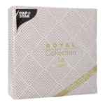Product foto van Servetten bruin Elegance set van 50 ROYAL Collection