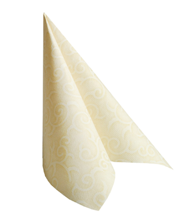 Product foto van Servetten champagne Casali Royal Collection 40x40 cm set van 50