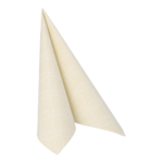 Product foto van Servetten champagne "Circle Flowers" set van 50 40x40cm ROYAL Collection