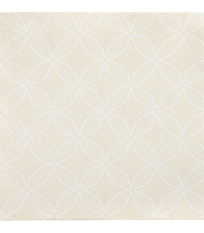 Product foto van Servetten champagne "Circle Flowers" set van 50 40x40cm ROYAL Collection