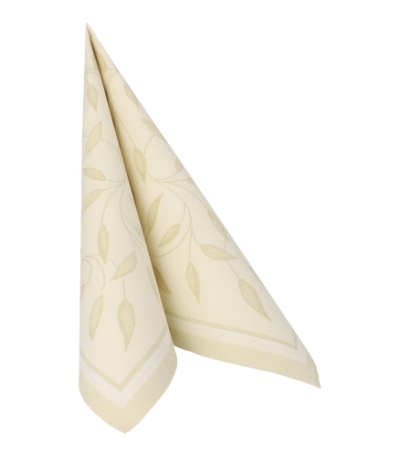Product foto van Servetten champagne "New Mediterran" set van 50 40x40 cm