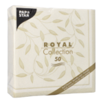 Product foto van Servetten champagne "New Mediterran" set van 50 40x40 cm