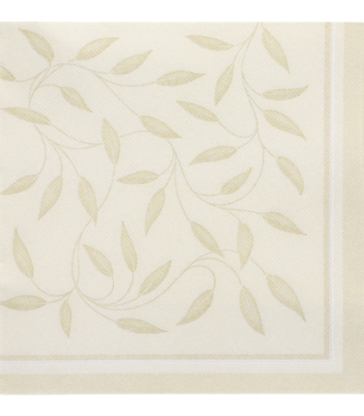 Product foto van Servetten champagne "New Mediterran" set van 50 40x40 cm