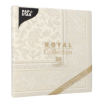 Product foto van Servetten champagne "Ornaments" set van 20 ROYAL Collection