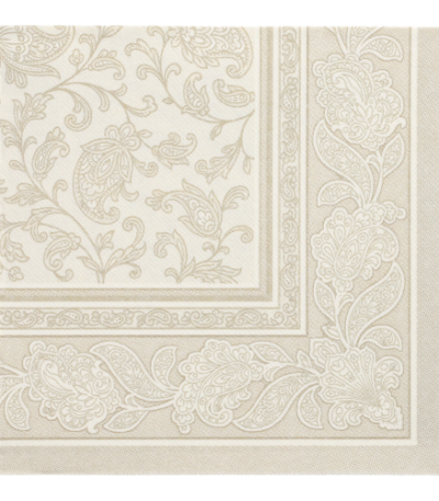 Product foto van Servetten champagne "Ornaments" set van 20 ROYAL Collection