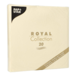 Product foto van Servetten champagne set van 20 Royal Collection 40x40 cm