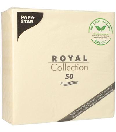 Product foto van Servetten champagne set van 50 ROYAL Collection