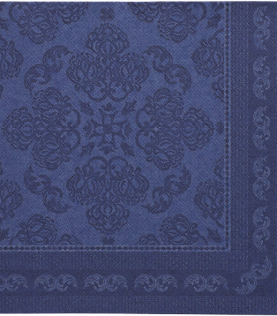 Product foto van Servetten donkerblauw Arabesque set van 50 Royal Collection