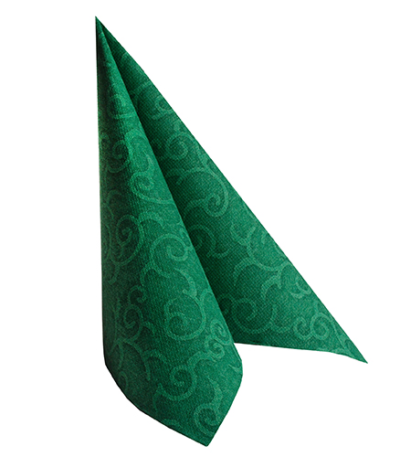 Product foto van Servetten donkergroen 40x40cm set van 50 Casali Royal Collection