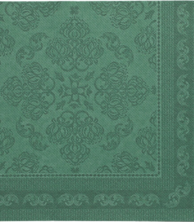 Product foto van Servetten donkergroen Arabesque ROYAL Collection set van 50