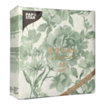 Product foto van Servetten donkergroen set van 50 ROYAL Collection Rose