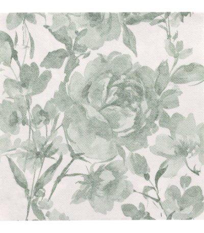 Product foto van Servetten donkergroen set van 50 ROYAL Collection Rose
