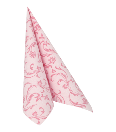 Product foto van Servetten fuchsia Damascato 40x40cm set van 50 ROYAL Collection
