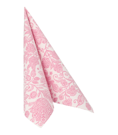Product foto van Servetten fuchsia "Paisley" set van 20 ROYAL Collection