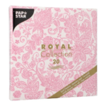 Product foto van Servetten fuchsia "Paisley" set van 20 ROYAL Collection
