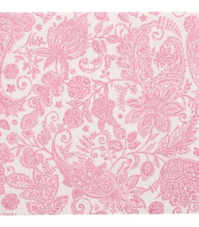 Product foto van Servetten fuchsia "Paisley" set van 20 ROYAL Collection