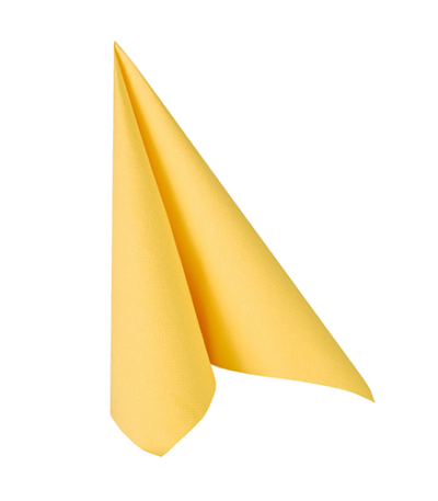 Product foto van Servetten geel 25x25 cm set van 20 Royal Collection