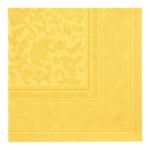 Product foto van Servetten geel 40x40 cm set van 50 Royal Collection Ornaments