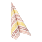 Product foto van Servetten geel "Stripes" set van 50 ROYAL Collection