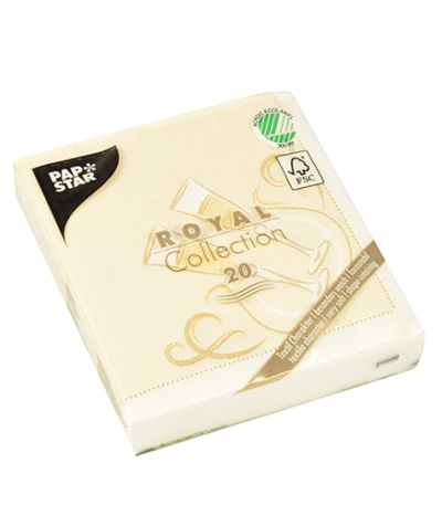 Product foto van Servetten goud Festive Moments set van 20