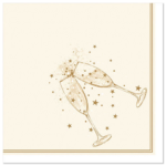Product foto van Servetten goud Festivity 40x40 cm set van 50