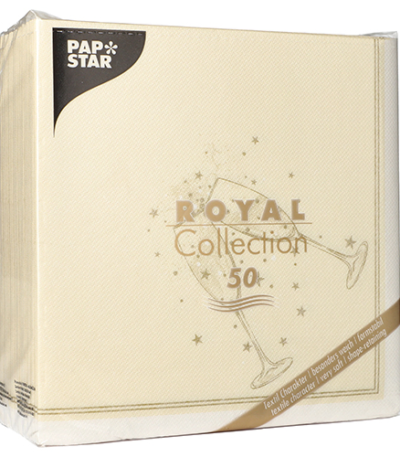 Product foto van Servetten goud Festivity 40x40 cm set van 50