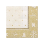 Product foto van Servetten goud "X-Mas" 20 stuks ROYAL Collection