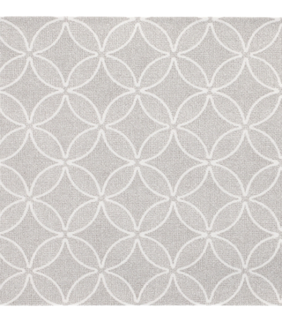 Product foto van Servetten grijs 40x40 cm Royal Collection set van 50 Circle Flowers