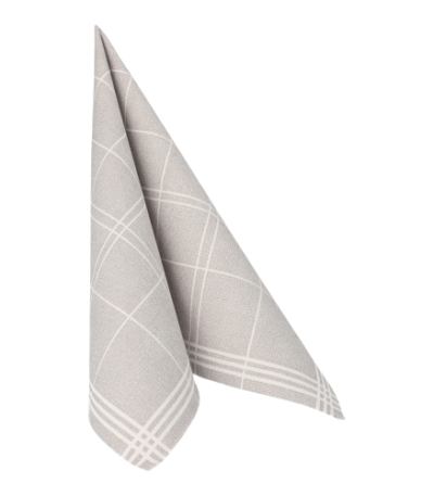 Product foto van Servetten grijs 40x40cm set van 20 Kitchen Craft ROYAL Collection