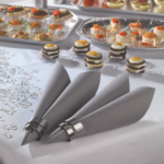 Product foto van Servetten grijs 40x40cm set van 20 Royal Collection