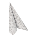 Product foto van Servetten grijs 40x40cm set van 50 Royal Collection Damascato