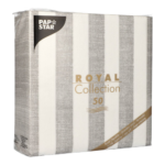 Product foto van Servetten grijs 40x40cm set van 50 Royal Lines