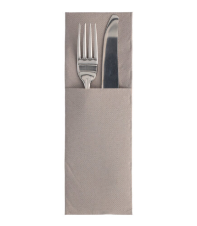 Product foto van Servetten grijs 48x30 cm set van 50 ROYAL Collection