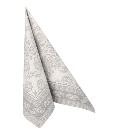 Product foto van Servetten grijs Arabesque set van 50 ROYAL Collection