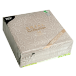 Product foto van Servetten grijs "Casali" Royal Collection 40x40cm set van 50