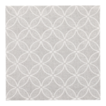 Product foto van Servetten grijs "Circle Flowers" 40x40cm set van 20 ROYAL Collection