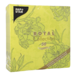 Product foto van Servetten groen 40x40 cm set van 50 Thalia